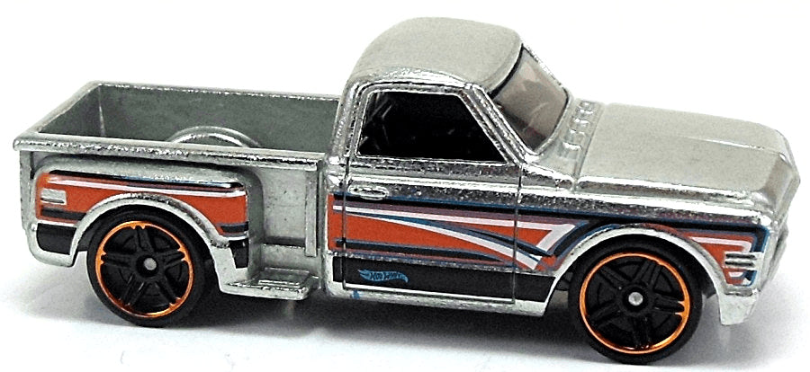 Hot Wheels 2013 - Collector # 161/250 - HW Showroom / HW Hot Trucks / ZAMAC 007 - Custom '69 Chevy Pickup - ZAMAC - Walmart Exclusive - USA Card