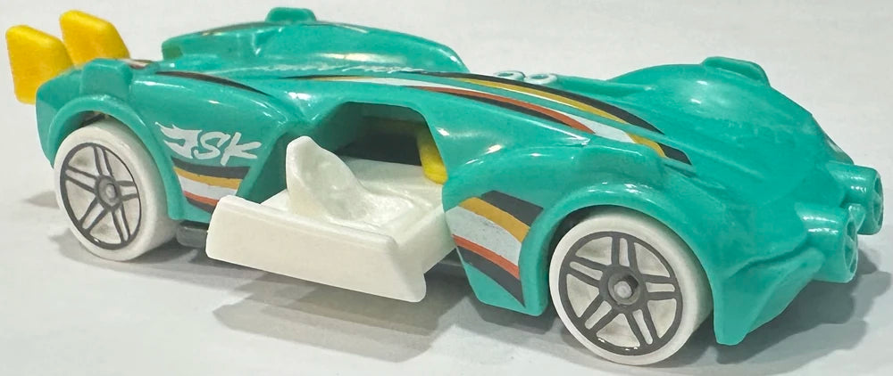 Hot Wheels 2025 - Collector # 116/250 - Experimotors 1/10 - Slide Kick - Turquoise - International Card