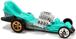 Hot Wheels 2019 - Collector # 116/250 - HW Ride-Ons 4/5 - New Models - Diaper Dragger - Turquoise - USA Card