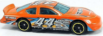Hot Wheels 2012 - Collector # 183/247 - Thrill Racers / Race Course 3/5 - Dodge Charger Stock Car - Orange / #44 - USA