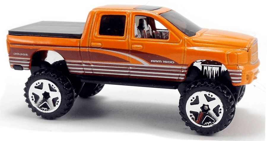 Hot Wheels 2009 - Collector # 087/190 - HW Special Features 01/10 - Dodge Ram 1500 - Orange - Truck Bed Opens - International Card