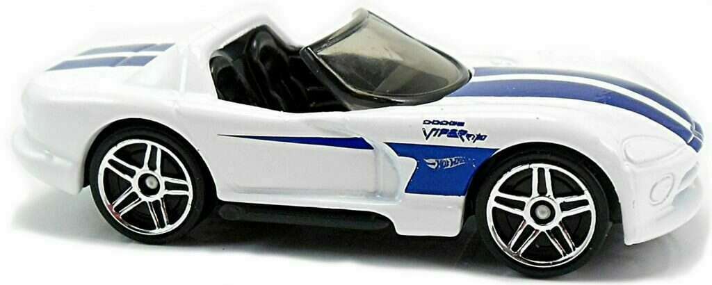 Hot Wheels 2017 - Collector # 340/365 - Then And Now 9/10 - Dodge Viper RT/10 - White - USA Card