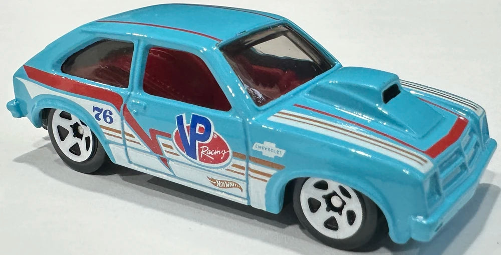 Hot Wheels 2026 - Collector # 076/250 - Drag Racers 1/10 - '76 Chevy Chevette - Sky Blue - USA '2026' Card