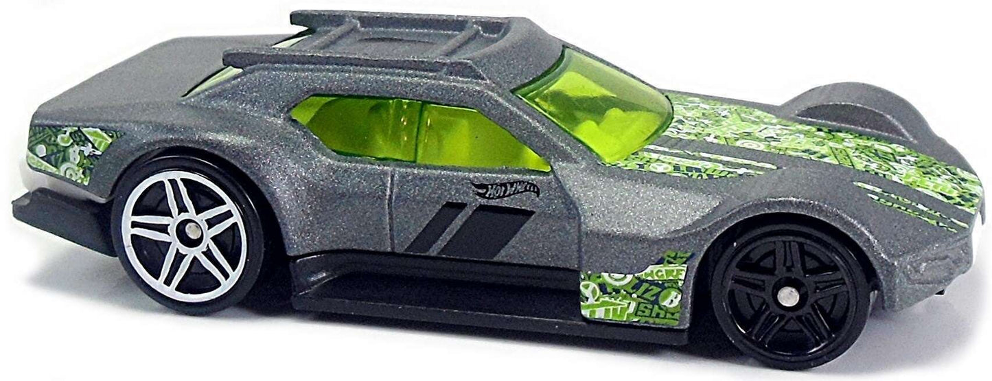 Hot Wheels 2017 - Collector # 183/365 - HW Art Cars 7/10 - Driftsta - Gray - USA Card
