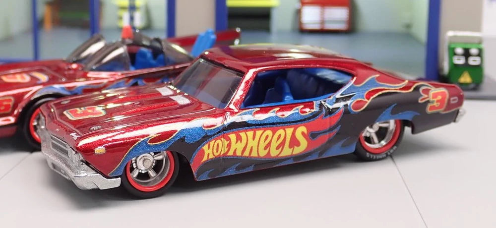 Hot Wheels 2018 - Collector Edition - '69 Chevelle SS 396 - Spectraflame Red - Metal/Metal & Real Riders - KMart Exclusive Mail-In - Kar Keeper
