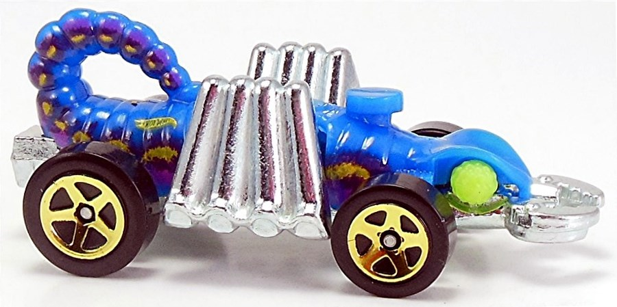 Hot Wheels 2015 - Collector # 033/250 - HW City / Street Beasts - Eevil Weevil - Blue - USA 'Scan & Race' Card