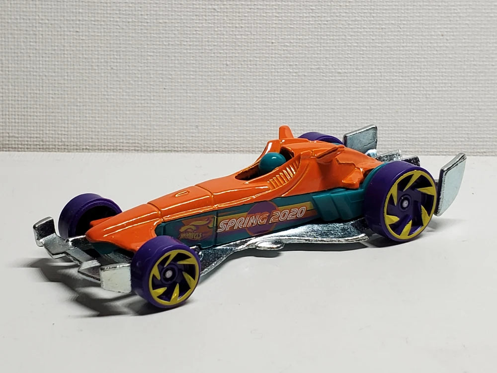 Hot Wheels 2020 - Spring / Easter Series 1/6 - F-Racer - Orange - Kroger Exclusive