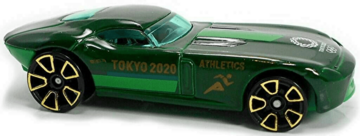 Hot Wheels 2020 - Collector # 203/250 - Olympic Games Tokyo 2020 3/10 - Fast FeLion - Dark Green - USA