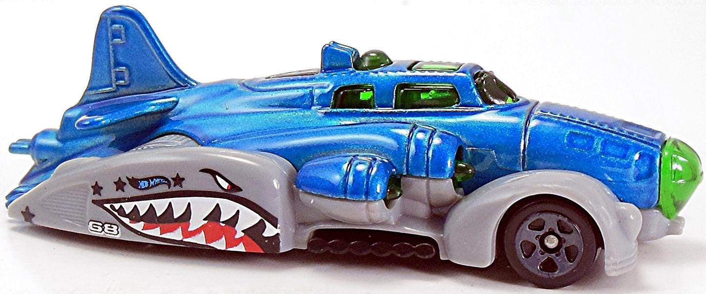 Hot Wheels 2015 - Collector # 093/250 - HW Off-Road / Sky Show - Fast Fortress - Blue Metalflake / Gray - USA 'Showdown' Card