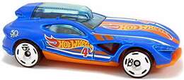 Hot Wheels 2018 - Collectors # 260/365 - HW 50th Race Team 7/10 - New Models - Fast Master - Matte Blue - USA 50th Card