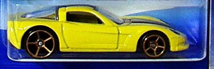Hot Wheels 2005 - Collector # 175/183 - Corvette C6 - Yellow - Faster Than Ever Wheels - USA FTE Card