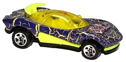 Hot Wheels 1995 - Collector # 284 - Krackle Car Series 04/04 - Flashfire - Purple - 5 Spoke - USA