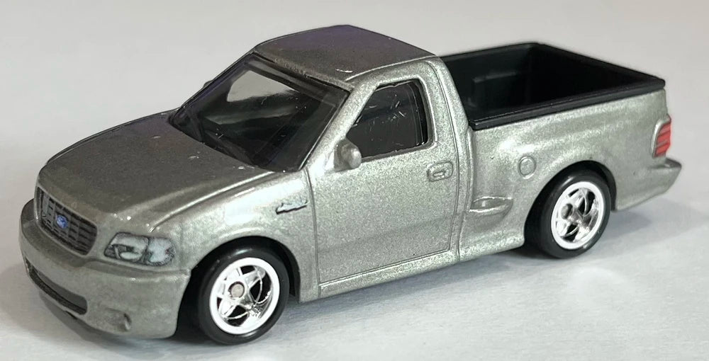 Hot Wheels Premium 2021 - Premium / Car Culture / Hyper Haulers # 1/5 - '99 Ford F-150 SVT Lightning - Metalflake Silver - Metal/Metal & Real Riders