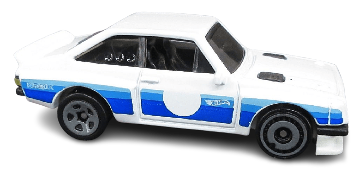 Hot Wheels 2023 - Collector # 004/250 - Retro Racers 1/10 - New Models - Ford Escort RS2000 - White - IC