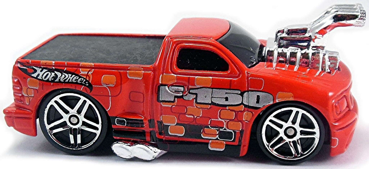 Hot Wheels 2003 - Collector # 050/220 - First Editions 38/42 - Ford F-150 - Red with 'F-150' - PR5 Wheels - USA '1968-2003 Anniversary' Card