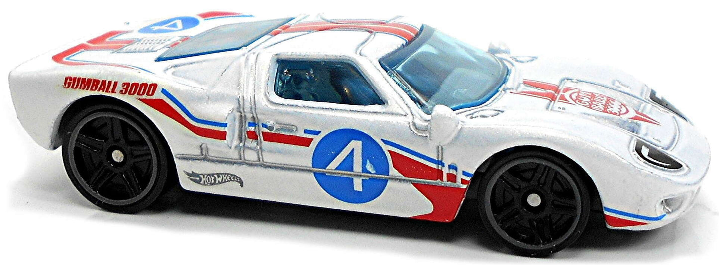 Hot Wheels 2021 - Collector # 078/250 - Then And Now 1/10 - Ford GT-40 - White / Gum Ball 3000 - USA Card