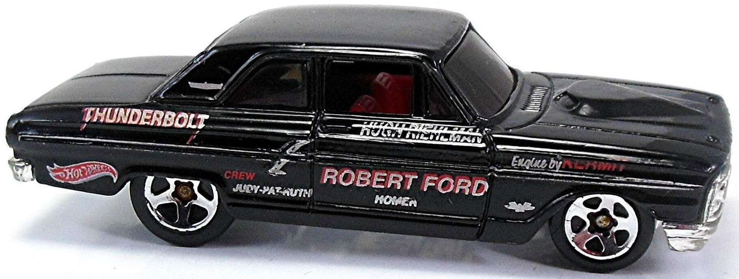 Hot Wheels 2001 - Collector # 046/240 - First Editions 34/36 - Ford Thunderbolt - Black / Robert Ford - USA Card