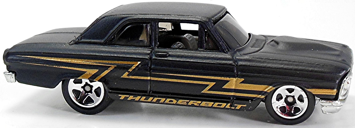 Hot Wheels 2007 - Collector # 143/180 - All Stars - Ford Thunderbolt - Matte Black - 5 Spoke Wheels - USA