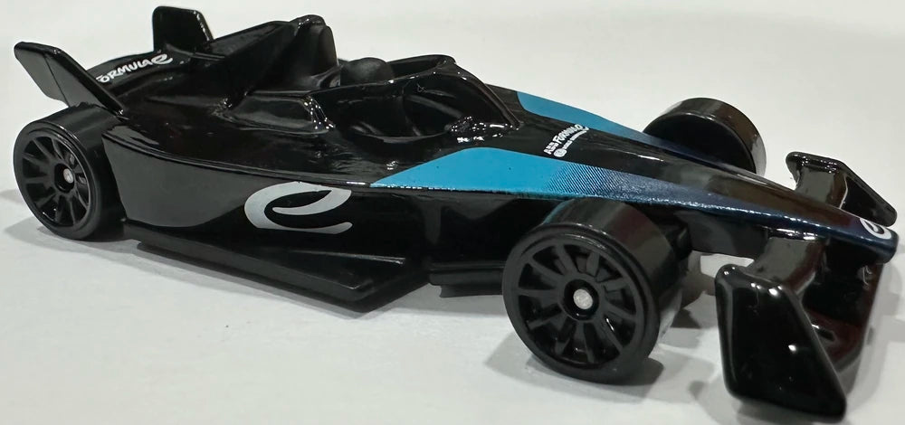Hot Wheels 2024 - Collector # 193/250 - HW Race Day 9/10 - New Models - Formula E GEN3 - Black / E - USA Card