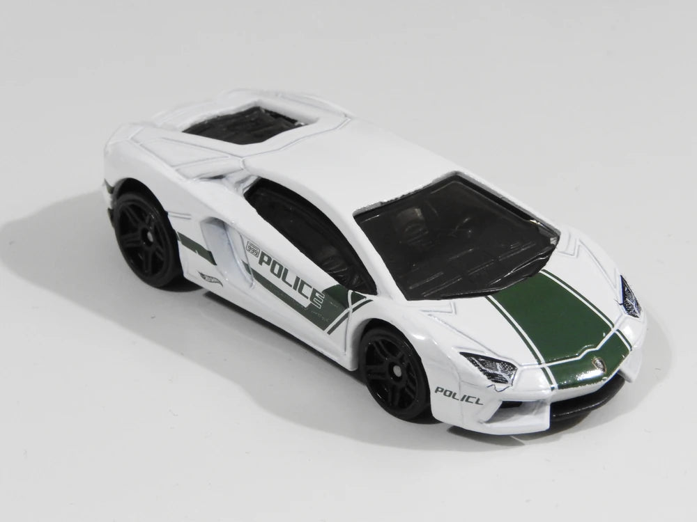 Hot Wheels 2020 - Police Series 4/5 - Lamborghini Aventador Coupe - White - Walmart Exclusive