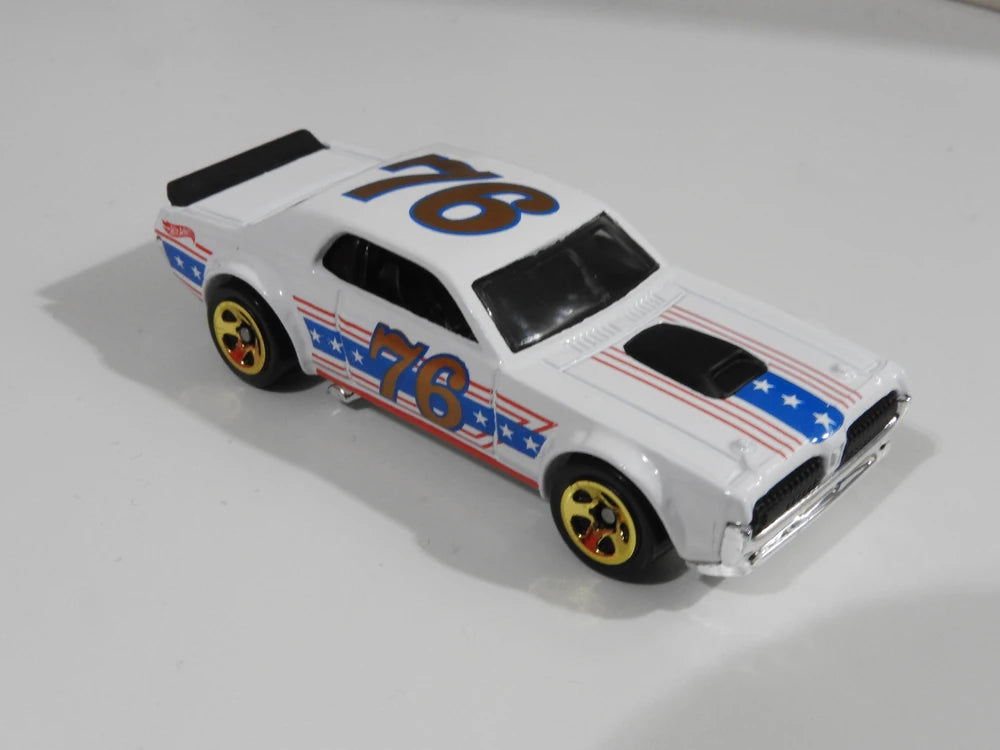 Hot Wheels 2020 - Theme / Stars & Stripes Series 10/10 - '68 Mercury Cougar - White - Walmart Exclusive
