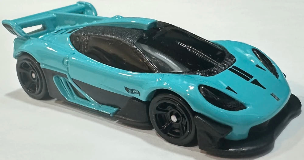 Hot Wheels 2025 - Collector # 190/250 - HW Exotics 3/5 - Gordon Murray Automotive T.50s - Teal - USA Card