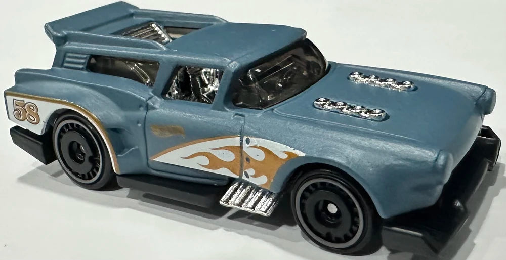 Hot Wheels 2025 - Collector # 244/250 - Wagons 4/5 - New Models - Gone Mad - Matte Moody Blue - USA Card