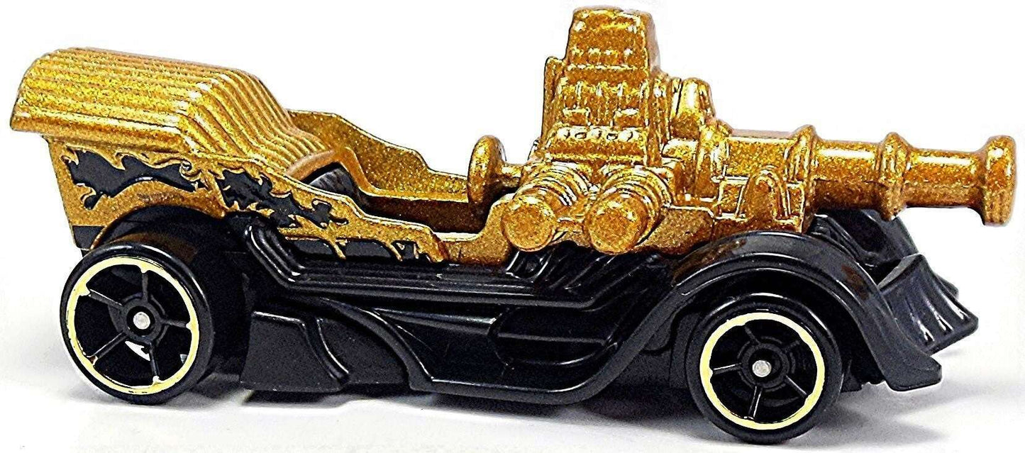 Hot Wheels 2015 - Collector # 060/250 - HW City / Tooned / New Models - Grease Rod - Gold - USA 'Epic Race' Card