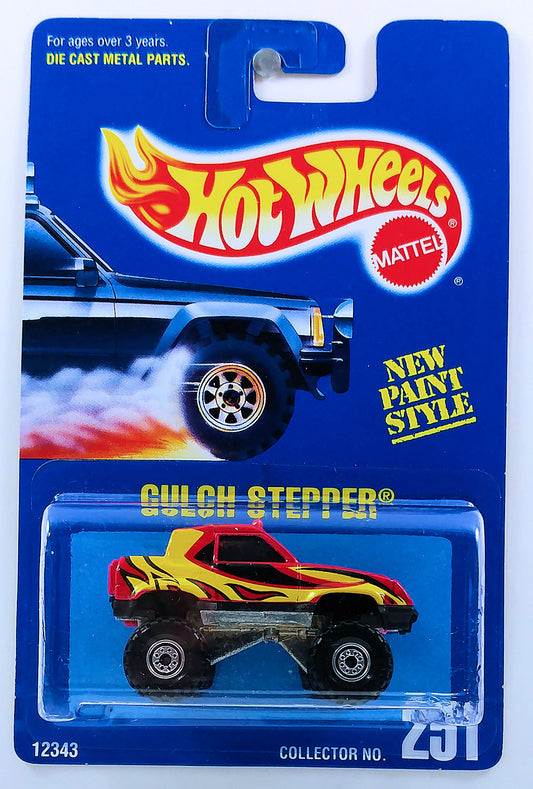 Hot Wheels 1995 - Collector # 251 - Gulch Stepper - Red - CT Wheels - USA Blue Card