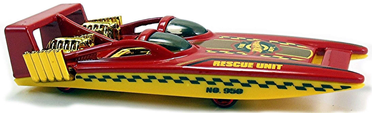 Hot Wheels 2017 - Collector # 084/365 - HW Rescue 8/10 - H2GO - Red / Rescue Unit - USA Card with Factory Set Sticker