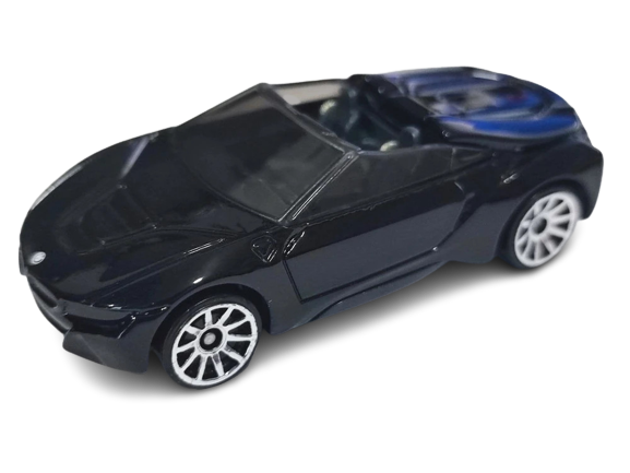 Hot Wheels 2023 - Collector # 156/250 - HW Roadsters 10/10 - BMW i8 Roadster - Black - Protonic Frozen Black - USA