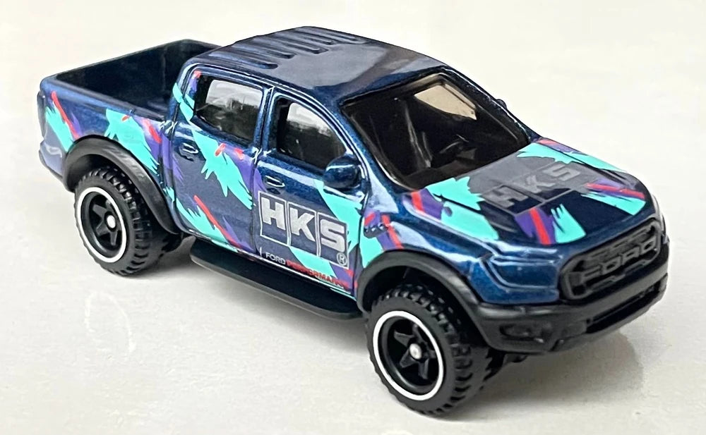 Hot Wheels 2024 - Collector # 043/250 - HW Hot Trucks 2/10 - '19 Ford Ranger Rapter - Dark Blue / HKS - USA Card