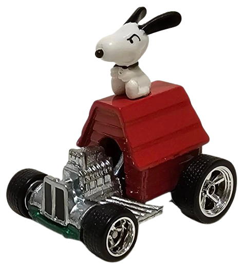 Hot Wheels 2024 - Premium / Pop Culture / Peanuts - Snoopy - Red - Metal/Metal & Real Riders - 1950 Racing Club Card