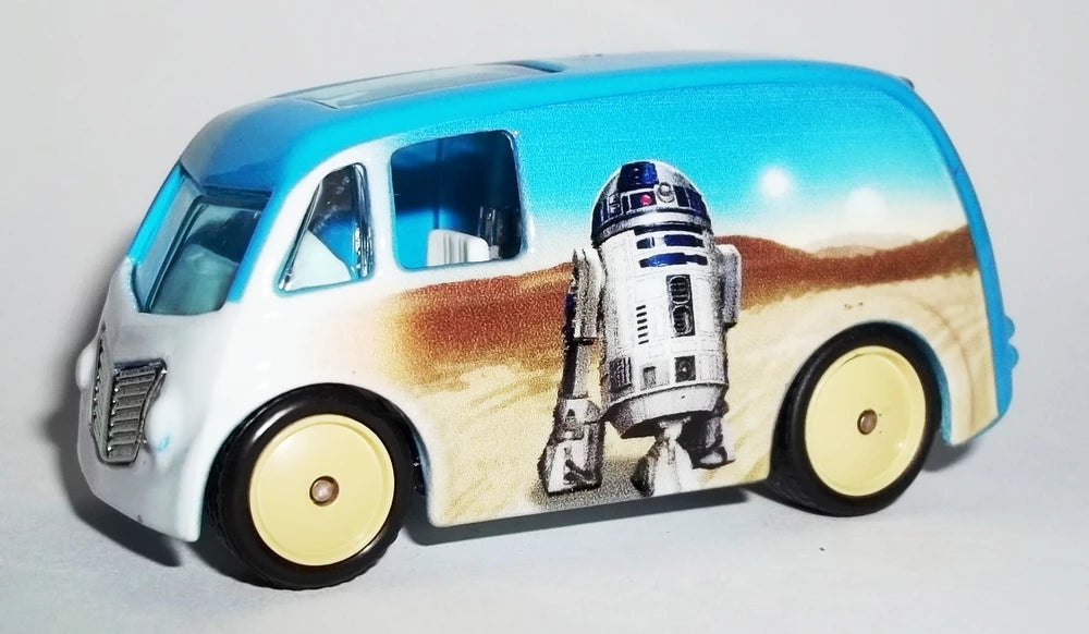 Hot Wheels 2015 - Pop Culture / Star Wars - Quick D-Livery - Lite Blue / R2D2 - Metal/Metal & Real Riders