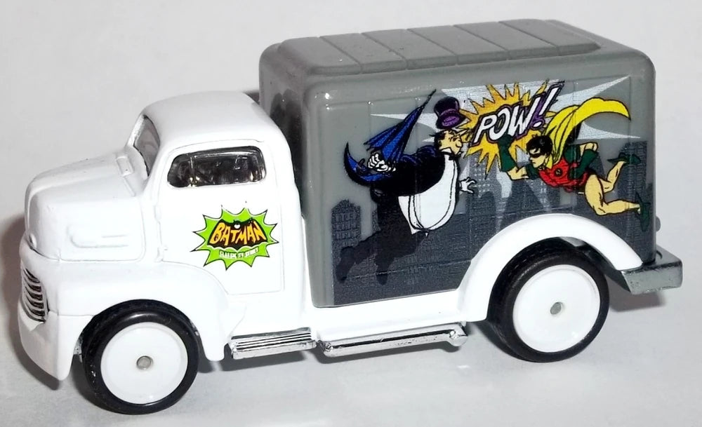 Hot Wheels 2015 - Pop Culture / DC Comics / Batman TV Series - '49 Ford COE - White / Penguin - Metal/Metal & Real Riders