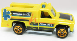 Hot Wheels 2021 - Collector # 206/250 - HW Rescue 3/10 - HW Rapid Responder - Yellow - USA Card