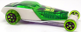 Hot Wheels 2018 - Collector # 130/365 - X-Raycers 4/10 - Hi-Roller - Transparent Green - International Card