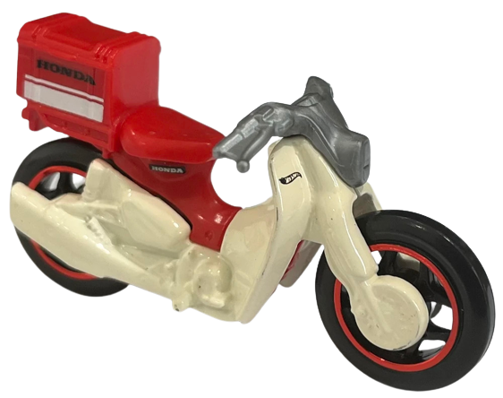 Hot Wheels 2023 - Collector # 160/250 - HW Moto 05/05 - New Models - Honda Super Cub Custom - White - USA