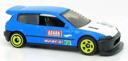 Hot Wheels 2022 - Collector # 204/250 - HW J-Imports 10/10 - New Models - Honda Civic Custom - Blue - USA Card