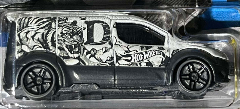 Hot Wheels 2023 - Collector # 064/250 - HW Art Cars 6/10 - Hot Wheels Ford Transit Connect - White / "D" - USA