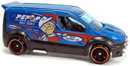 Hot Wheels 2021 - Collector # 007/250 - HW Metro 1/10 - Hot Wheels Ford Transit Connect - Blue / Pest Control - International Card