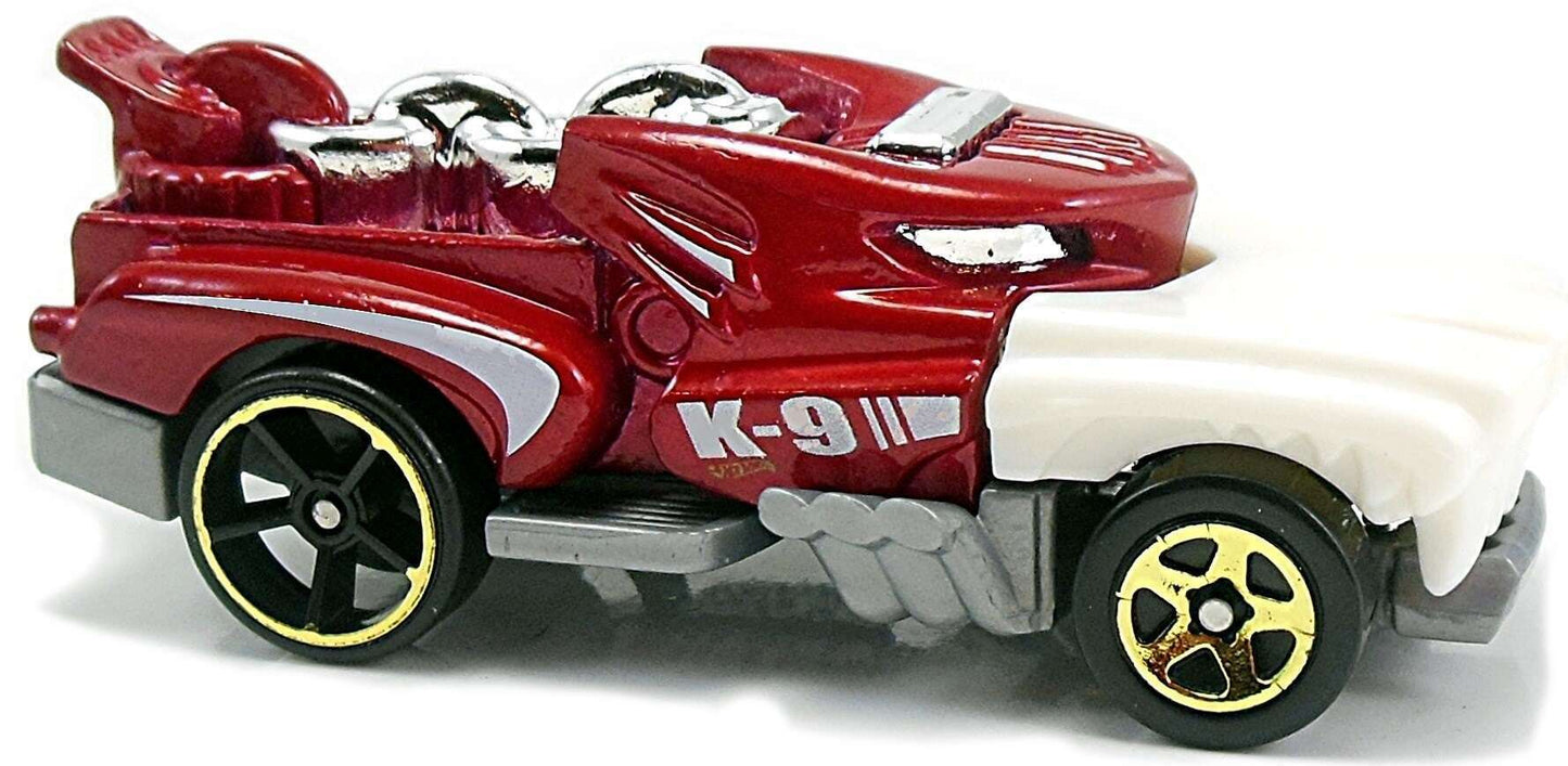 Hot Wheels 2017 - Collector # 303/365 - Street Beasts 3/10 - New Models - Hotweiler - Red Body / "K-9" - USA Card