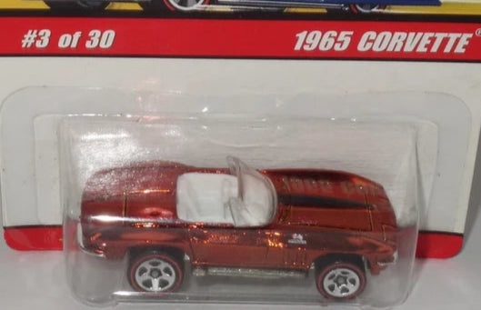 Hot Wheels 2006 - Classics Series 2 # 03/30 - 1965 Corvette - Spectraflame Copper - White Interior - 5 Spokes with Redline Tires - Metal/Metal - Limited Edition