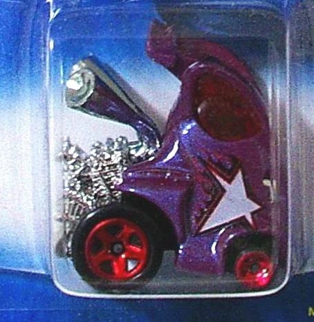 Hot Wheels 2008 - Collector # 056/196 - All Stars - Hyper Mite - Pearl Purple - Red 5 Spokes - USA Card