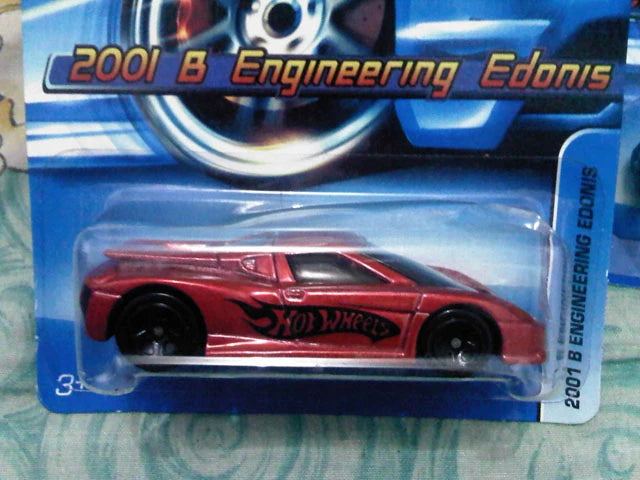 Hot Wheels 2005 - Collector # 177/183 - 2001 B Engineering Edonis - Metallic Red - Five Spokes - Hot Wheels Graphics