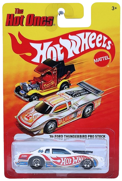 Hot Wheels 2012 The Hot Ones 86 Ford Thunderbird Pro Stock White Hot Wheels Basic Wheels Metal Metal Lightning Fast Metal Racers