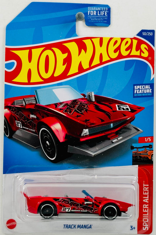 Hot Wheels 2022 - Collector # 050/250 - Spoiler Alert 01/05 - Track Manga - Red - USA