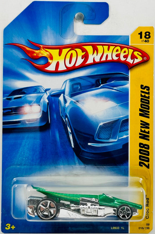 Hot Wheels 2008 - Collector # 018/196 - New Models 18/40 - Croc Rod - Green - USA