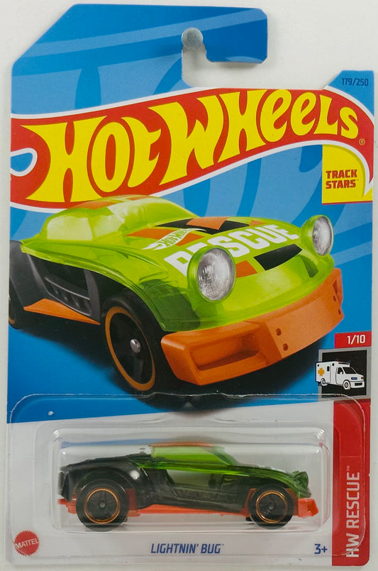Hot Wheels 2023 - Collector # 179/250 - HW Rescue 01/10 - Lightnin' Bug - Clear Green - IC