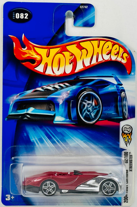 Hot Wheels 2004 - Collector # 082/212 - First Editions 82/100 - Xtreemster - Red & Chrome - PR5 Wheels - '04 NC